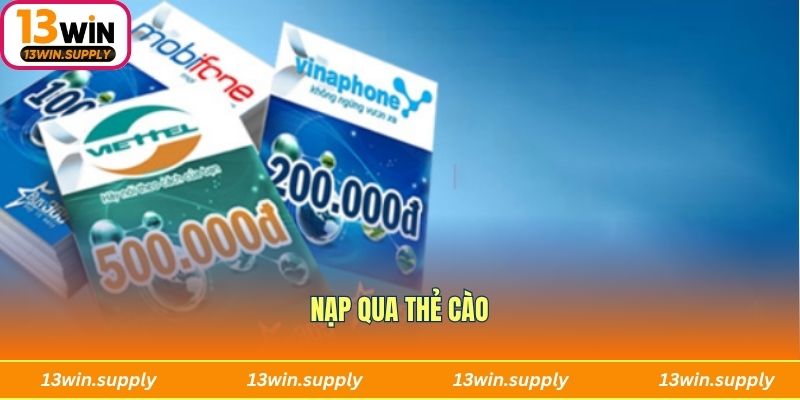 Nạp qua thẻ cào